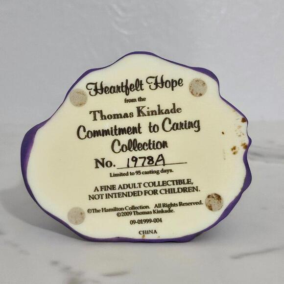 2/$50 Thomas Kinkade Heartfelt Hope Figurine 1918A Commitment to Caring 2007 - Picture 6 of 9